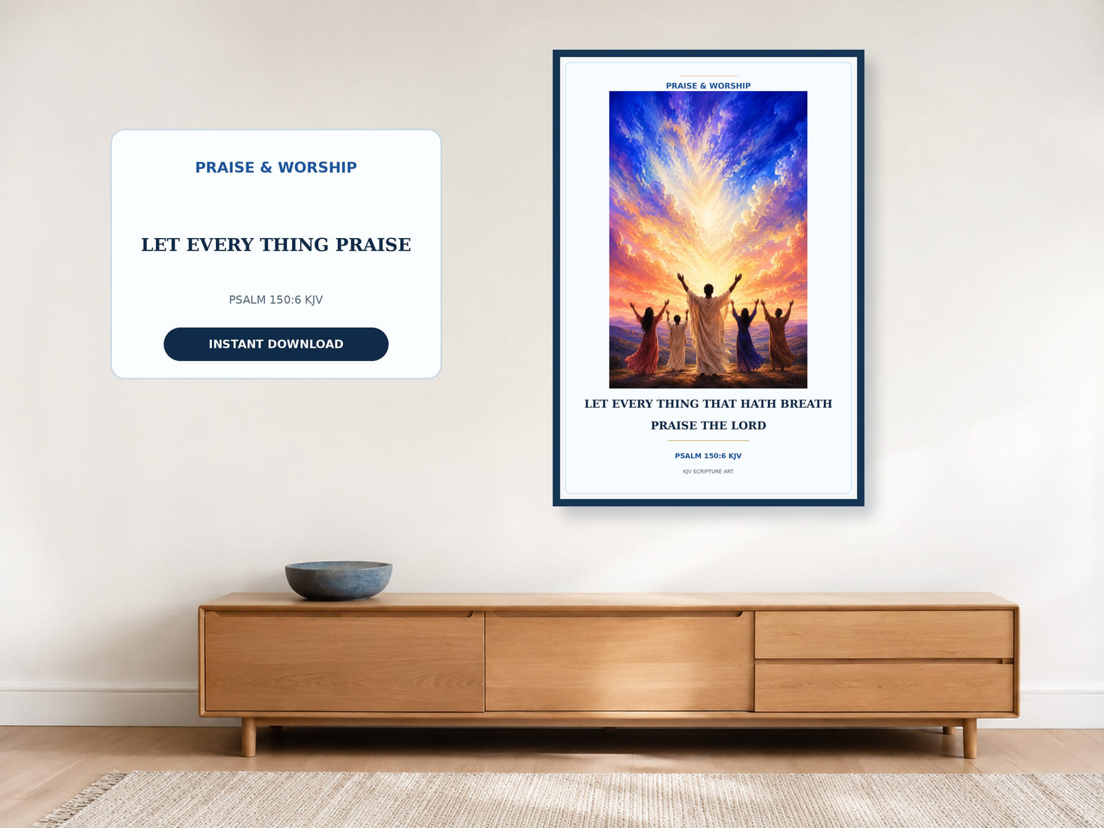 Let everything that has breath praise the Lord Psalm 150:6 wall art