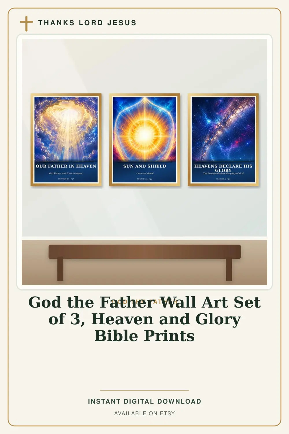 God the Father — Heaven and Glory Bible, a Christian digital printable from the God the Father collection by Thanks Lord Jesus