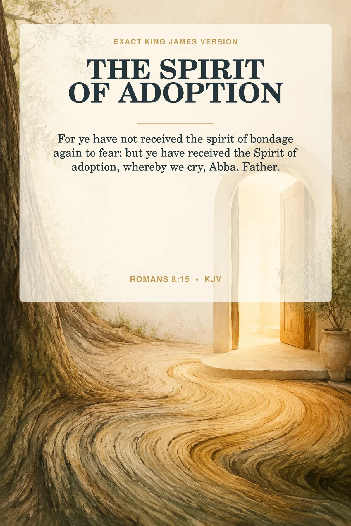 Spirit of Adoption Wall Art Etsy hero preview in muted sage, warm tan, ivory, antique gold